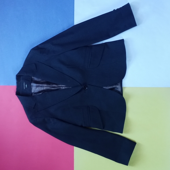 Exclusive Periphery Made-in-Canada Pin-Stripped Fitted Brock Blazer Jacket